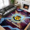 Crystal Velvet Rug Custom Name Text, Soft Non Slip Floor Mat Home DecorBurnley Football