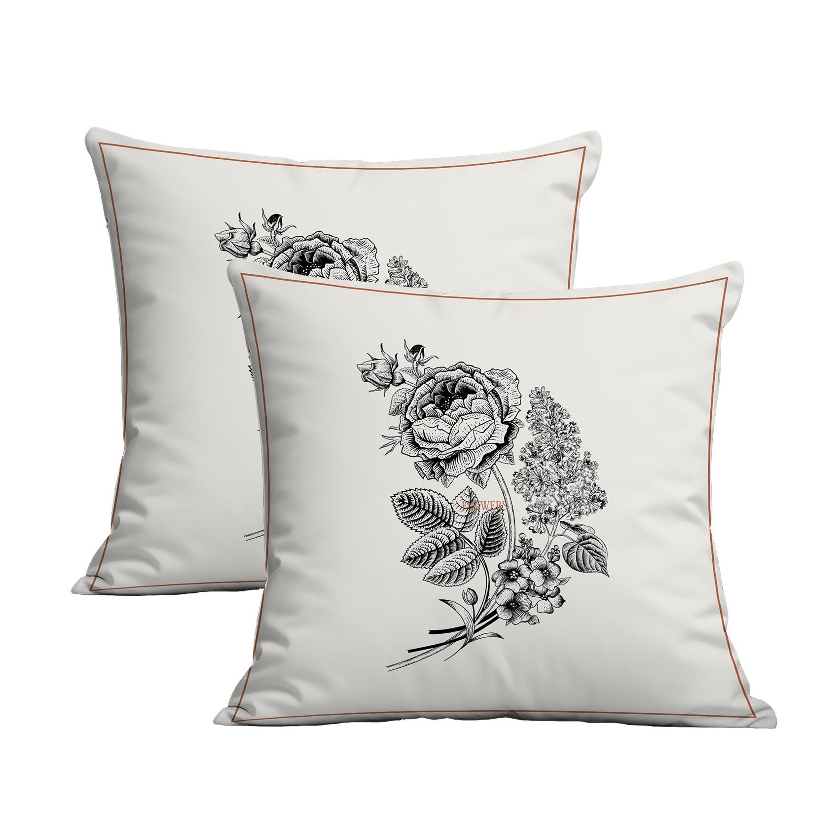 

Новые Растения Цветы и Птицы Принт Весенняя Наволочка Домашняя Мультяшная Подушка для Дивана Наволочка Украшение 45 * 45Cm (2PCS)