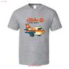 Aloha Air Cartoon Airplane Defunked Airline Retro Logo T Shirt Vintage Homme Comfortable Breathable Streetwear Graphic