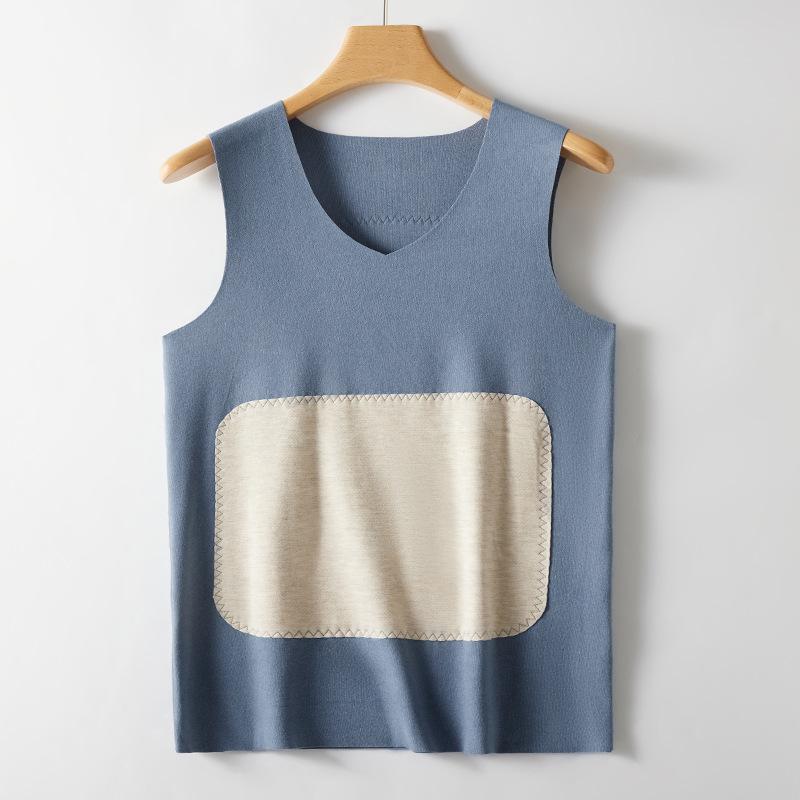 

Двусторонний немецкий бархатный теплый жилет для мужчин бесшовный утягивающий базовый топ 2XL