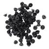100Pcs Black Rubber