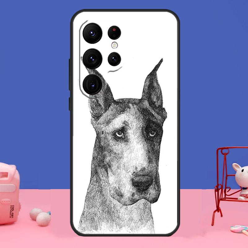 Great Dane Dog Case For Samsung Galaxy S23 S24 Ultra S21 S22 Plus Note 20 Note 10 S8 S9 S10 S20 FE Cover