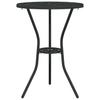 Garden Bistro Set 3 pcs Black Aluminum