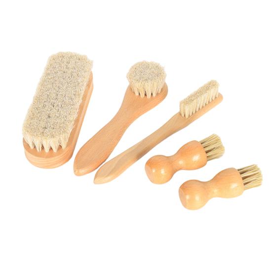 Shoe Brush Ergonomic Handle Shoe Cleaning Brushes Leather Shoe Maintenance