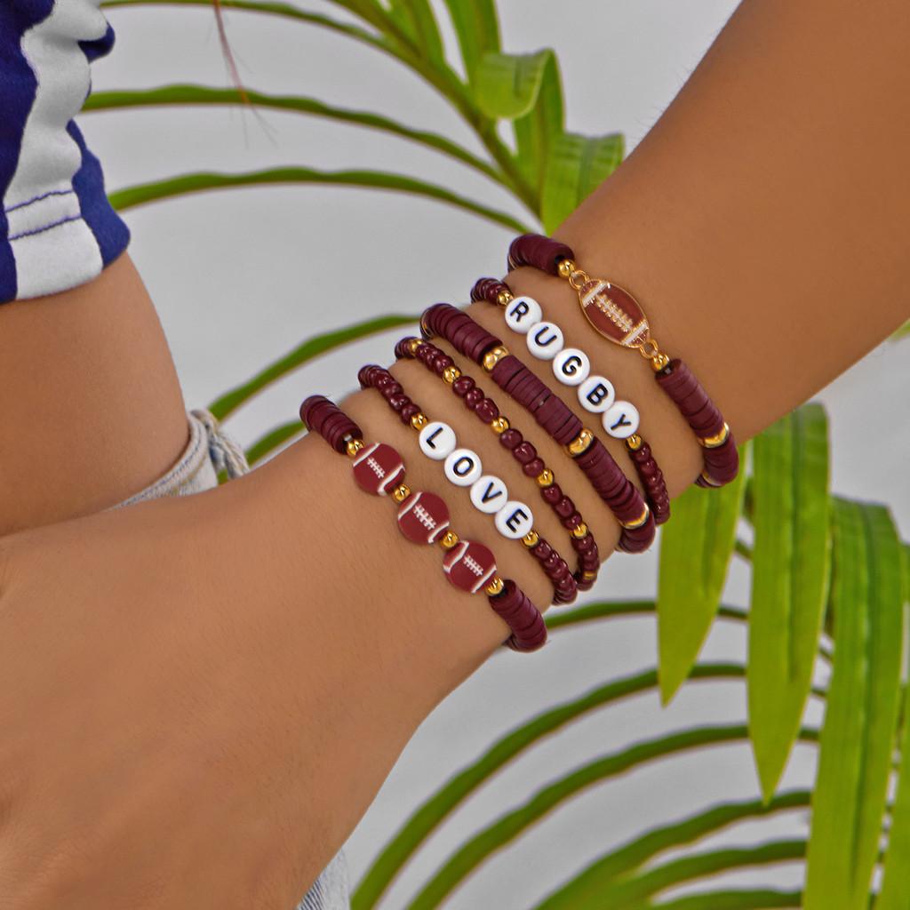 Sports Jewelry Geometric Alloy Handmade Unisex Bracelet For Sports Enthusiasts