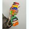 Ins Creative Graffiti Phone Case for Apple iPhone 15 14 13 12 Pro Max Triangle Bag Shockproof Hard Cover with Hanging Rope