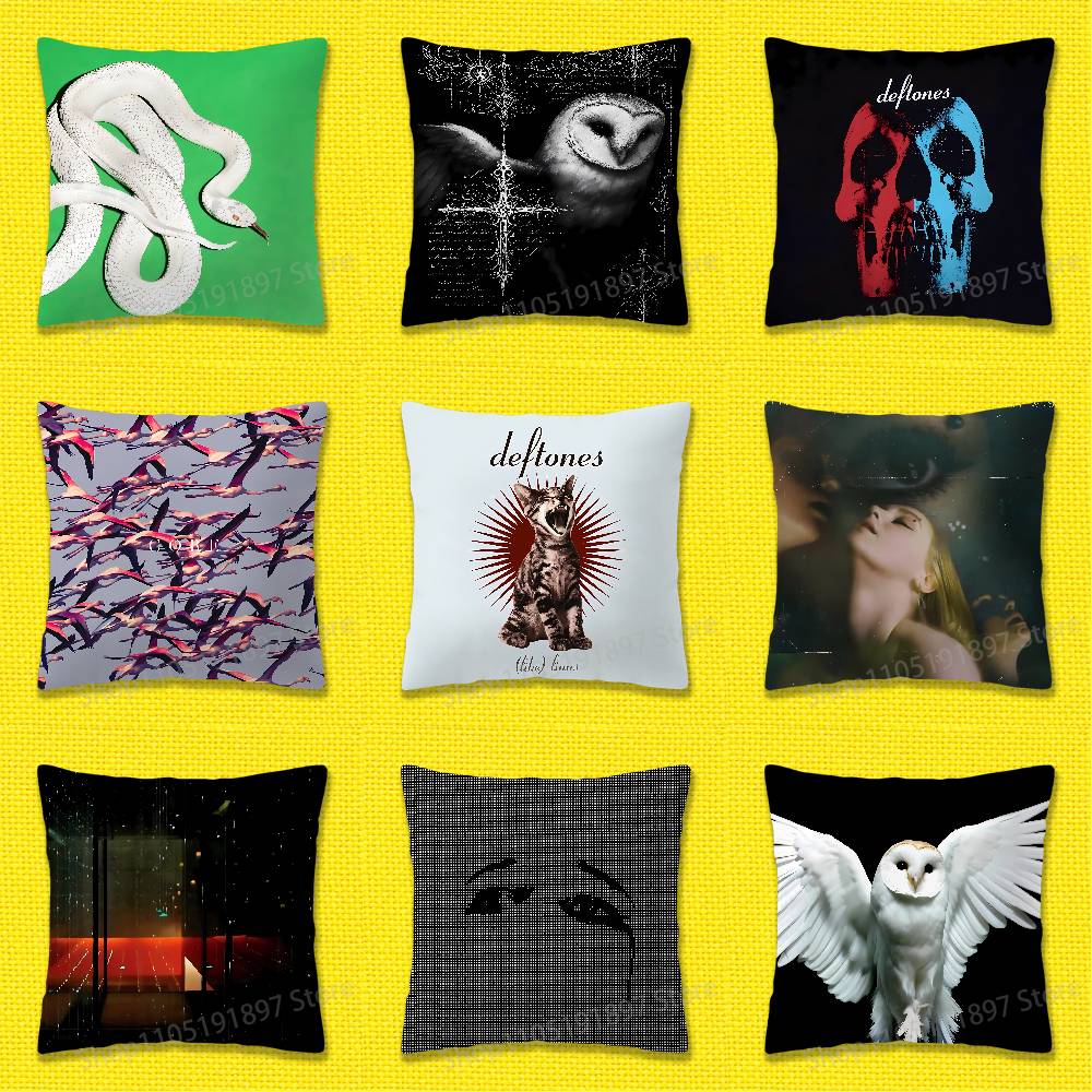 D-Deftones Private Music Diamond Eyes Throw Pillow Case For 30x30cm 40x40cm 45x45cm 50x50cm 55x55cm Square Sofa Pillowcase Shell