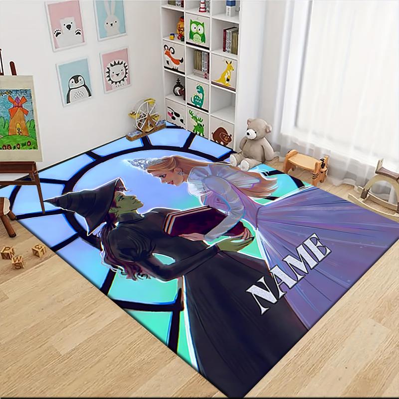 Custom Name Magic City Carpet Rug Customizable Soft Washable Anti-Slip Home Living Room Sofa Mats Personalized Rug. 0909329