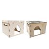 Rabbit House Nest Decor Cage Accessories Easy To Assemble with Multiple Doors Bunny Castle for Hedgehog Gerbil Cat Chinchilla