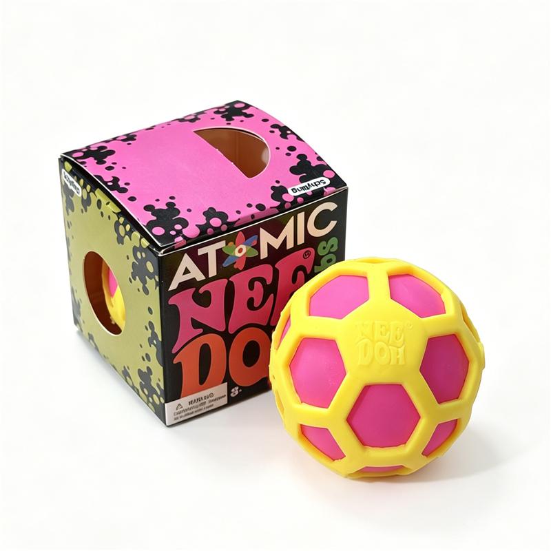 Atomic Needoh Pop-Out Mesh Ball Sensory Therapy Toy Non-Toxic Multicolored Knead Stretch Anxiety Relief Office Desk Fidget Toy