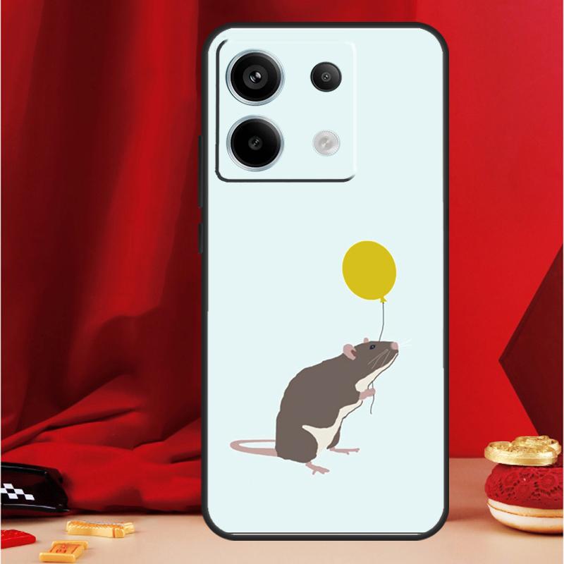Cute Cartoon Animal Rat Case For Xiaomi Redmi Note 9 10 11 12 13 Pro Plus 9S 10S 11S 12S Redmi 12 10C 9C 13C Coque Redmi 12C
