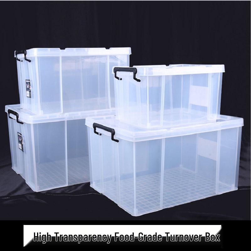Large Transparent Handheld Food-Grade Storage Box