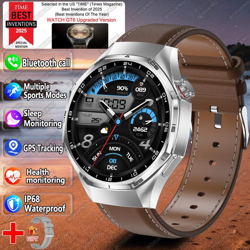 Global Version Watch 6 Pro New Smart Watch Men  Screen GPS Track Bluetooth Call Waterproof Sports Heart Rate Smartwatches