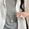 Korean Style Silver Frosted Heart Flower Pendant Necklace - Summer Accessory for Women
