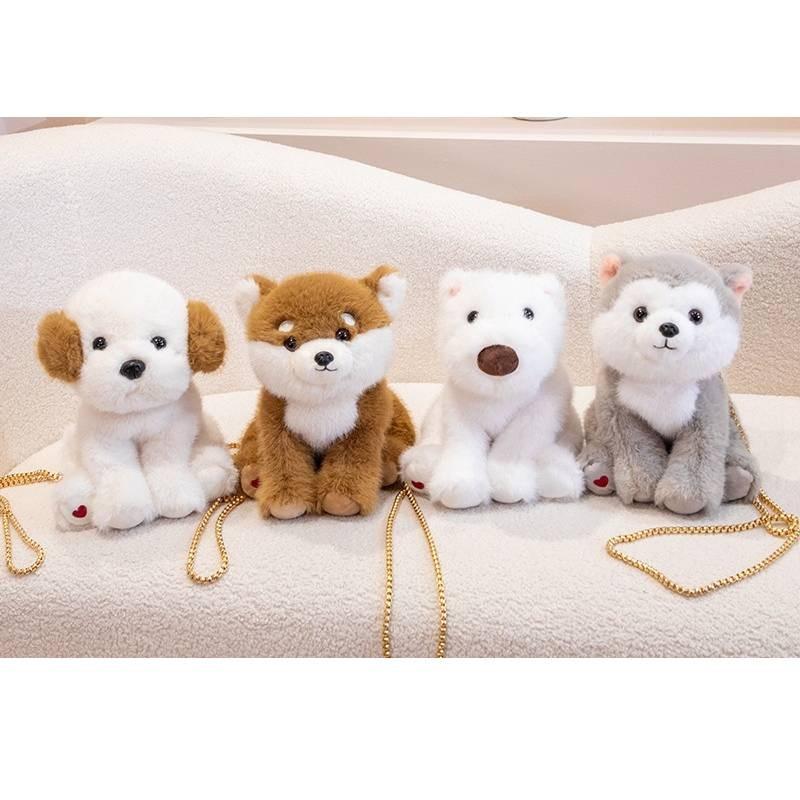 Adorable Plush Dog Backpack Toy For Kids Featuring High-quality Soft Pp Cotton Material