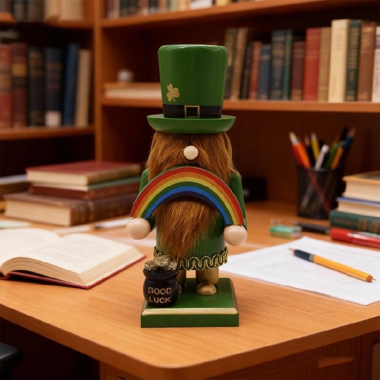 Lucky Green Dwarf Patricks Day Gnomes Ornament For Desktop Office Home Decoration Ornament