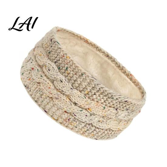 Stylish Winter Accessories for Women Headbands Women Thickened Knitted Ear Warmers Cold Warm Protection Weather Fleece Lined Hairband Outdoor