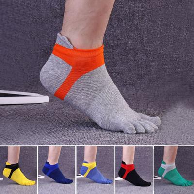 1 Paio Calzini da Uomo Traspiranti a Taglio Basso con Dita Calzini Sportivi Invisibili a Cinque Dita