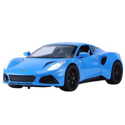 1/24 Lotus Emira Alloy Car Model High Simulation Diecast Metal Sports Vehicle Model Sound and Light Collection Children Toy Gift