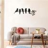 Metal Bird Wall Art – 5 Birds On a Branch with Leaves Sculpture, Elegant Wall Decor, Durable Metal Wall Hanging Perfect for Home