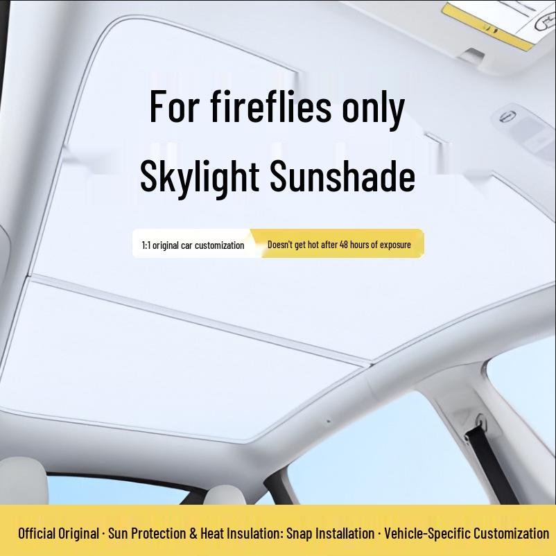 Nio Firefly Sunroof Sunshade and Light-Blocking Visor Gray Crystal