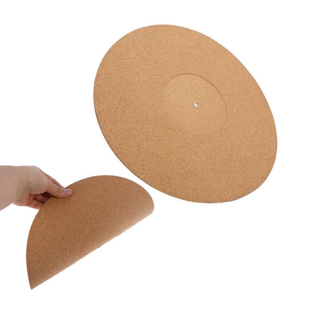 12in Record Pad Soft Cork Anti-Static Vinyl Mat Turntable Slipmat Pad Diameter 297mm Audio Controller Phonograph Accessories