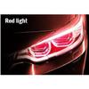 2PCS 12V Car LED Flexible Daytime Running Light Turn Signal Lamp DRL Waterproof Headlight Auto Exterior Decoration Accessories