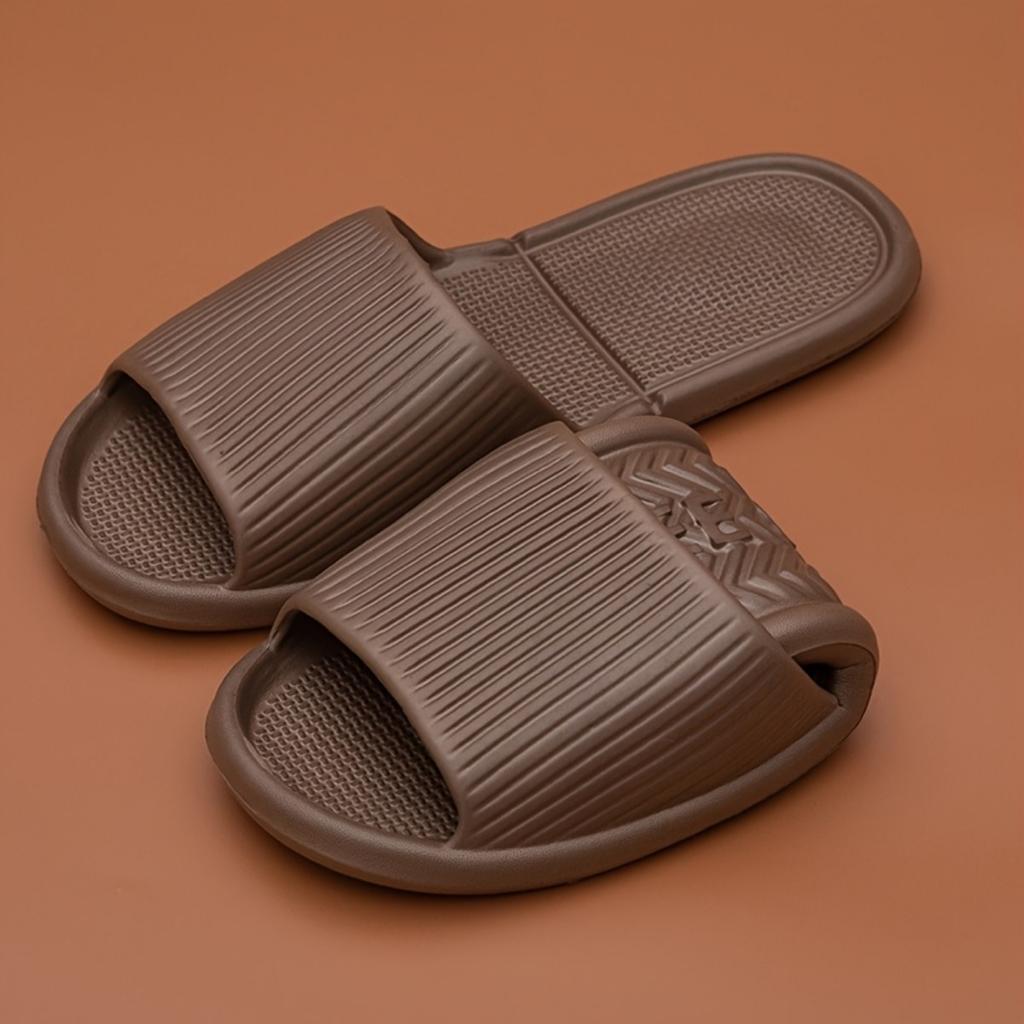 Wygodne kapcie EVA - Antypoślizgowe, Gruba podeszwa, Prążkowany design, Kapcie plażowe do wewnątrz i na zewnątrz, Kapcie codzienne | Styl casual Kapcie domowe