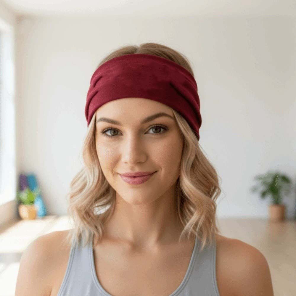 6 PCS Euro-American Style Sports Headband Hip-hop Printed Elastic Hairband Women