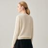 Women's Thickened 100% Cashmere Embroidered Round Neck Sweater