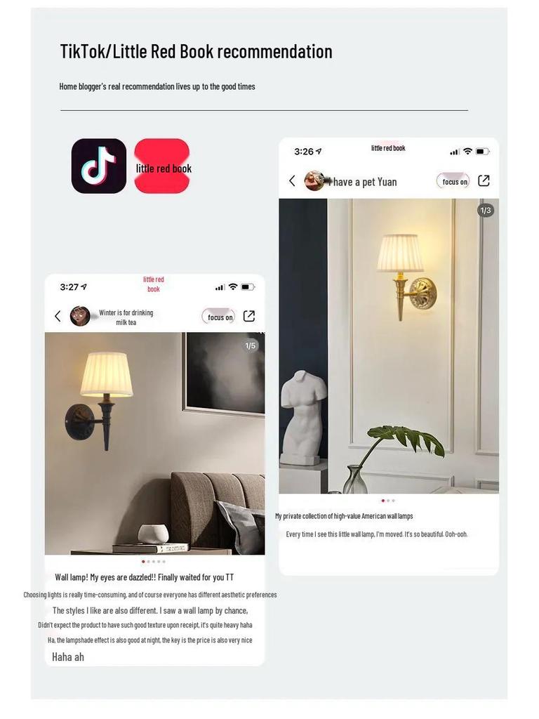 Moderne Wandleuchte für Wohnzimmer, Schlafzimmer, Flur & Treppenhaus