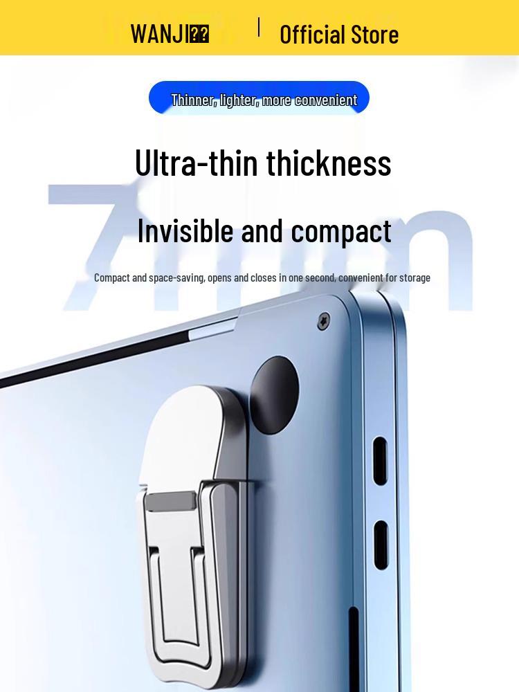 Portable Invisible 3D Laptop Stand - Mini Desktop Riser with Cooling Feature