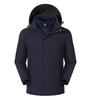 Personalized Windproof 3-in-1 Jacket: Solid Color, Custom Logo, Unisex Design, Thick Workwear