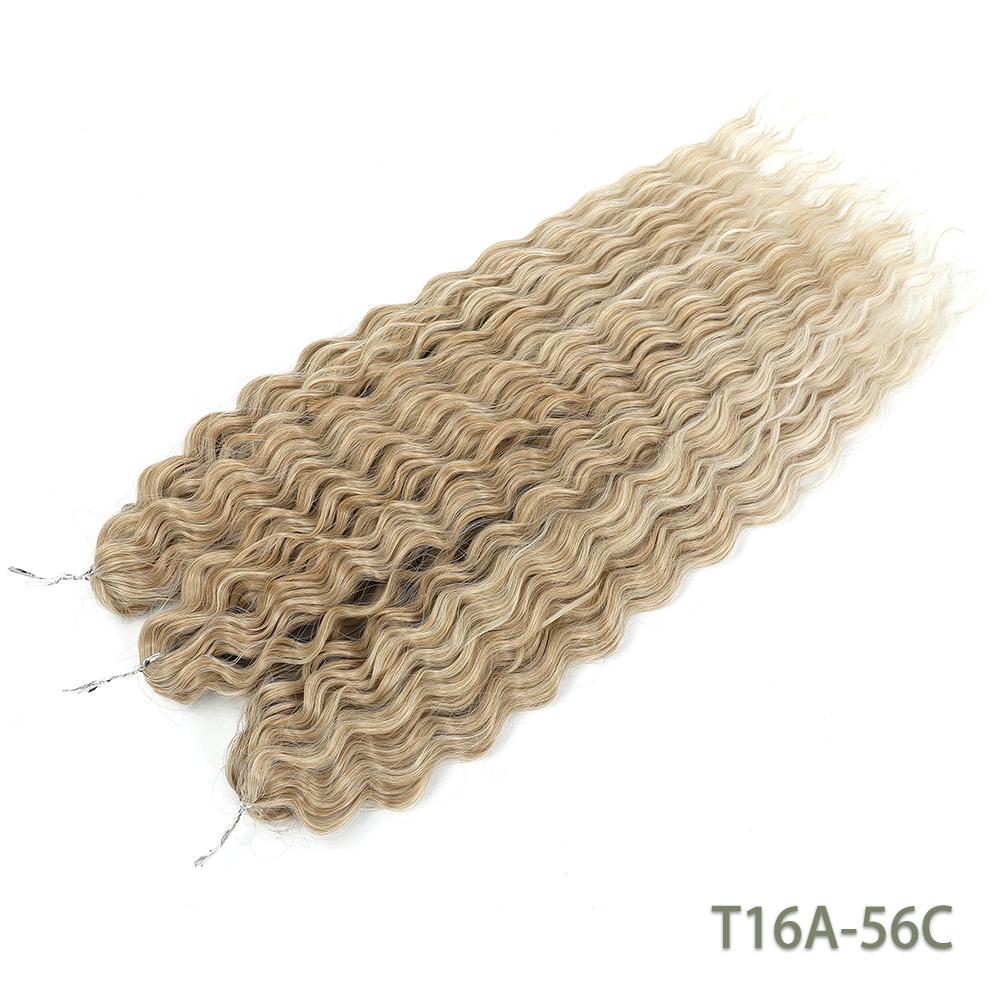 Per Crochet a Twist Sintetico Resistente al Calore Macchina Trama Doppia 22 Pollici 300g 3Pz/Lotto#1B #4 BUG2 Estensioni Trama Onda d'Acqua