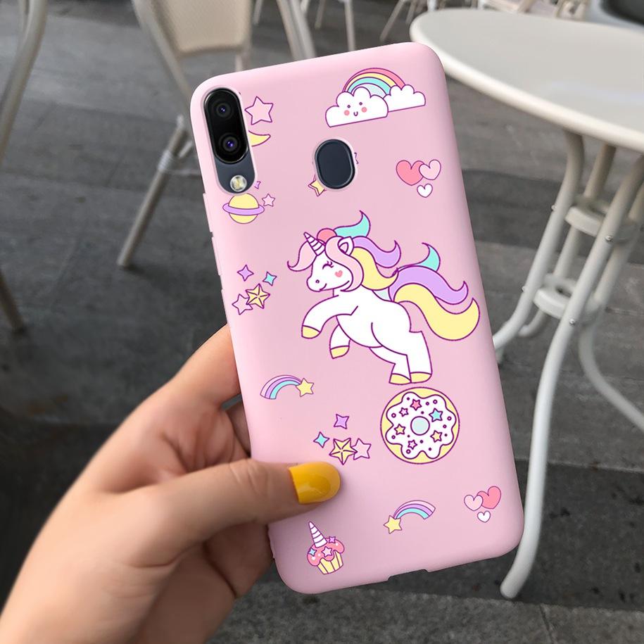 Cute Cartoon Cover For Samsung Galaxy M20 Phone Case For Samsung M20 2019 Soft Cover for Samsung Galaxy M20 M 20 SM-M205F Bumper