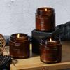 Niche High-end Brown Cup Soy Wax Scented Candle Souvenir Unscented Candle