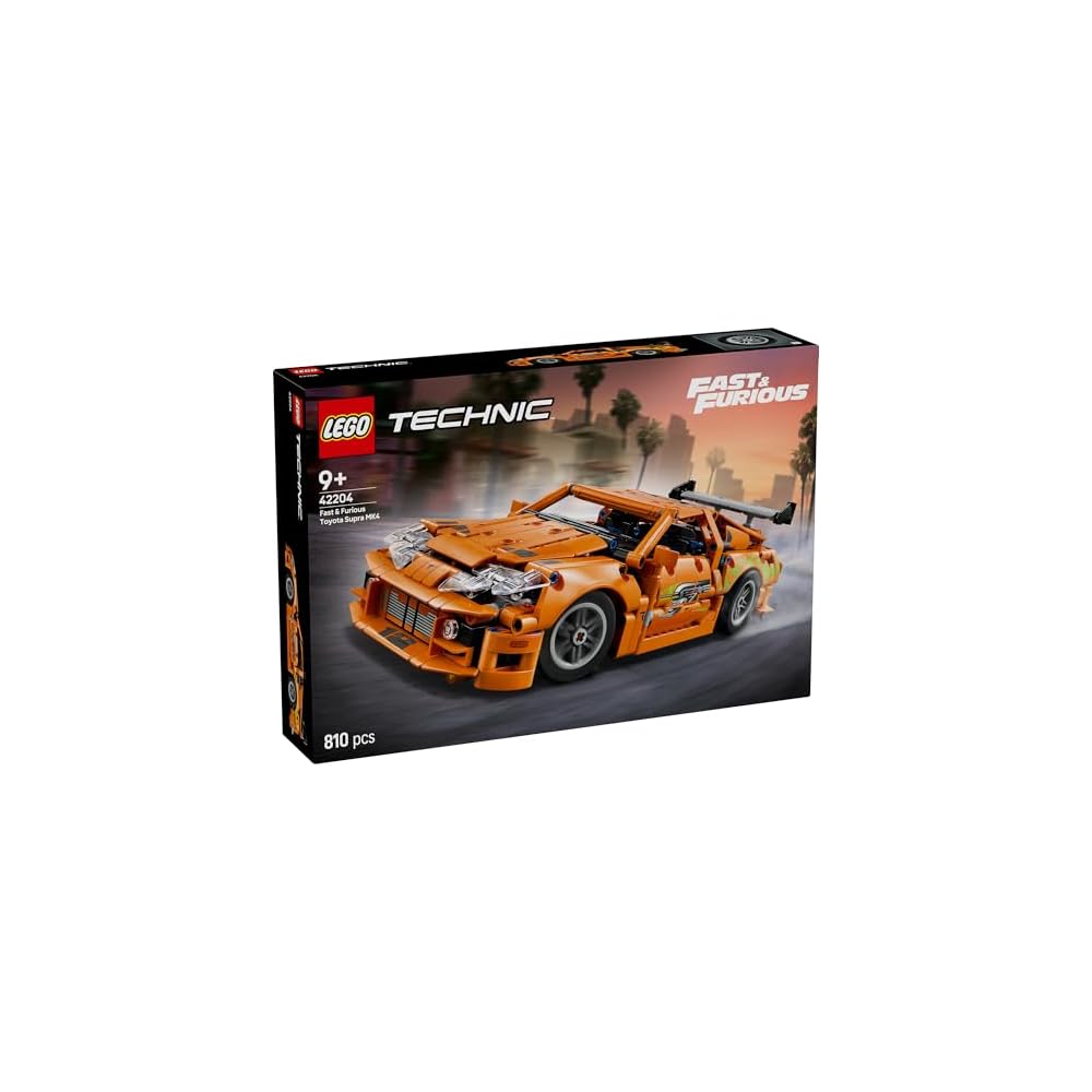 LEGO Technic Fast and Furious Toyota Supra MK4 Building Kit 9-11 Years Old Toy Vehicle Model 42204