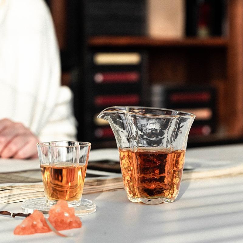 Glass Tea Pitcher Heat Resistant Borosilicate Gongdao Cup Japanese Minimalist Tea Server Artisan Gongfu Tea Set