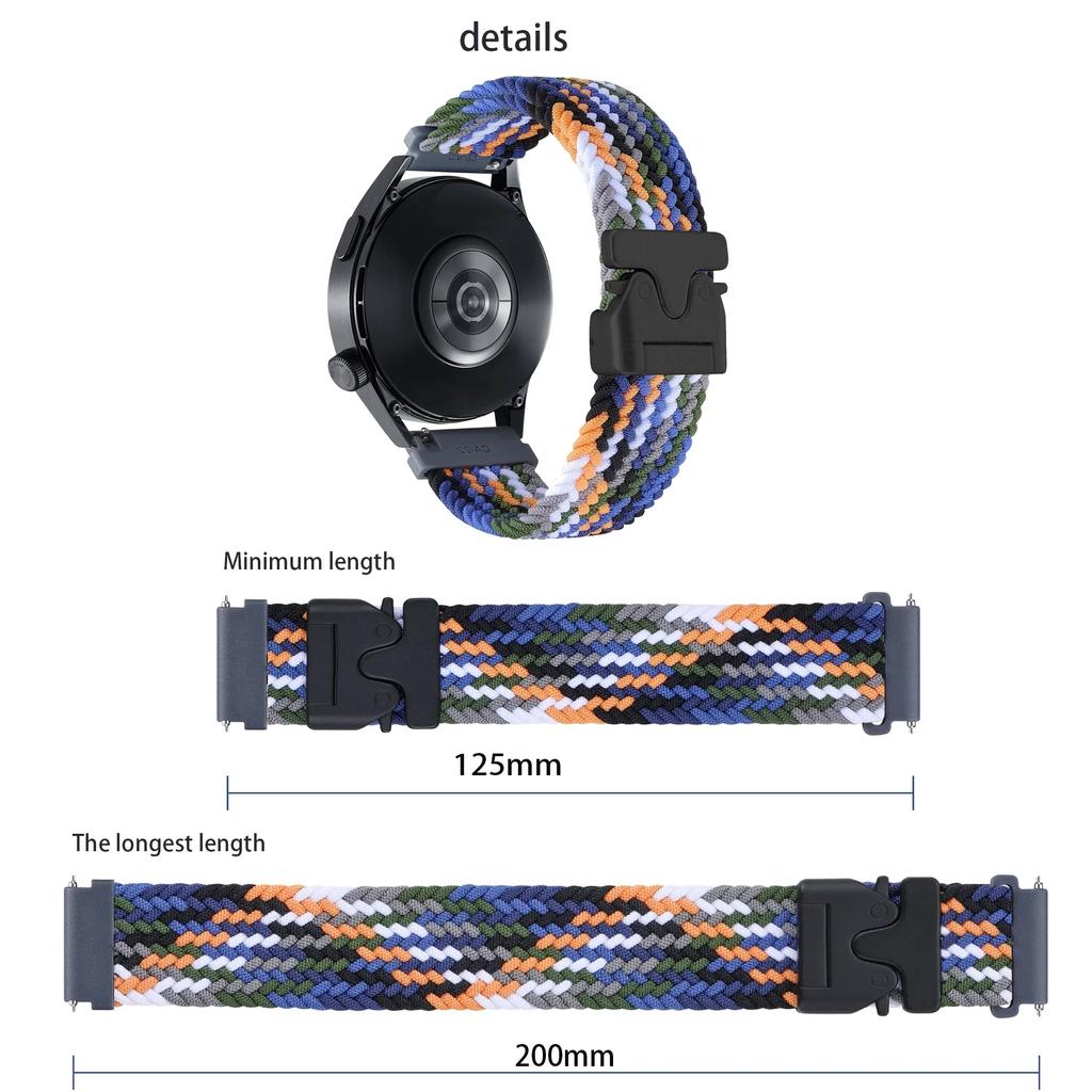 For SUUNTO 9 PEAK Pro/DLC Watch Band 20mm 22mm Nylon Loop Strap 5 PEAK/VERTICAL/3 Fitness/OCEAN/PACE Parachute Buckle Bracelets
