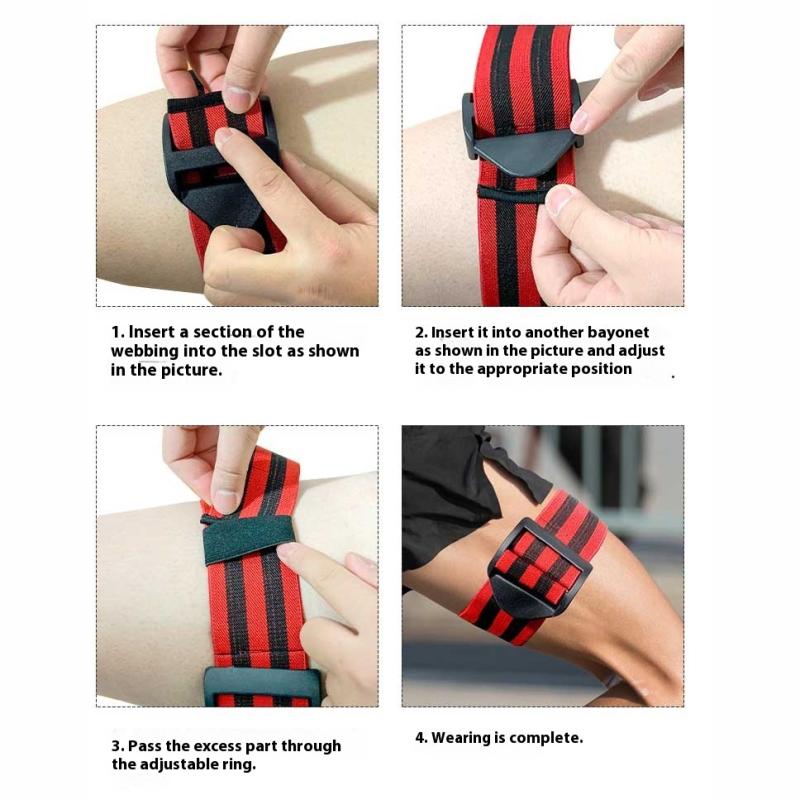 Elastic Blood Flow Restriction Bands Adjustable Straps Arm Leg Glutes Wraps For Fast Muscle Growth Occlusion Training Bands