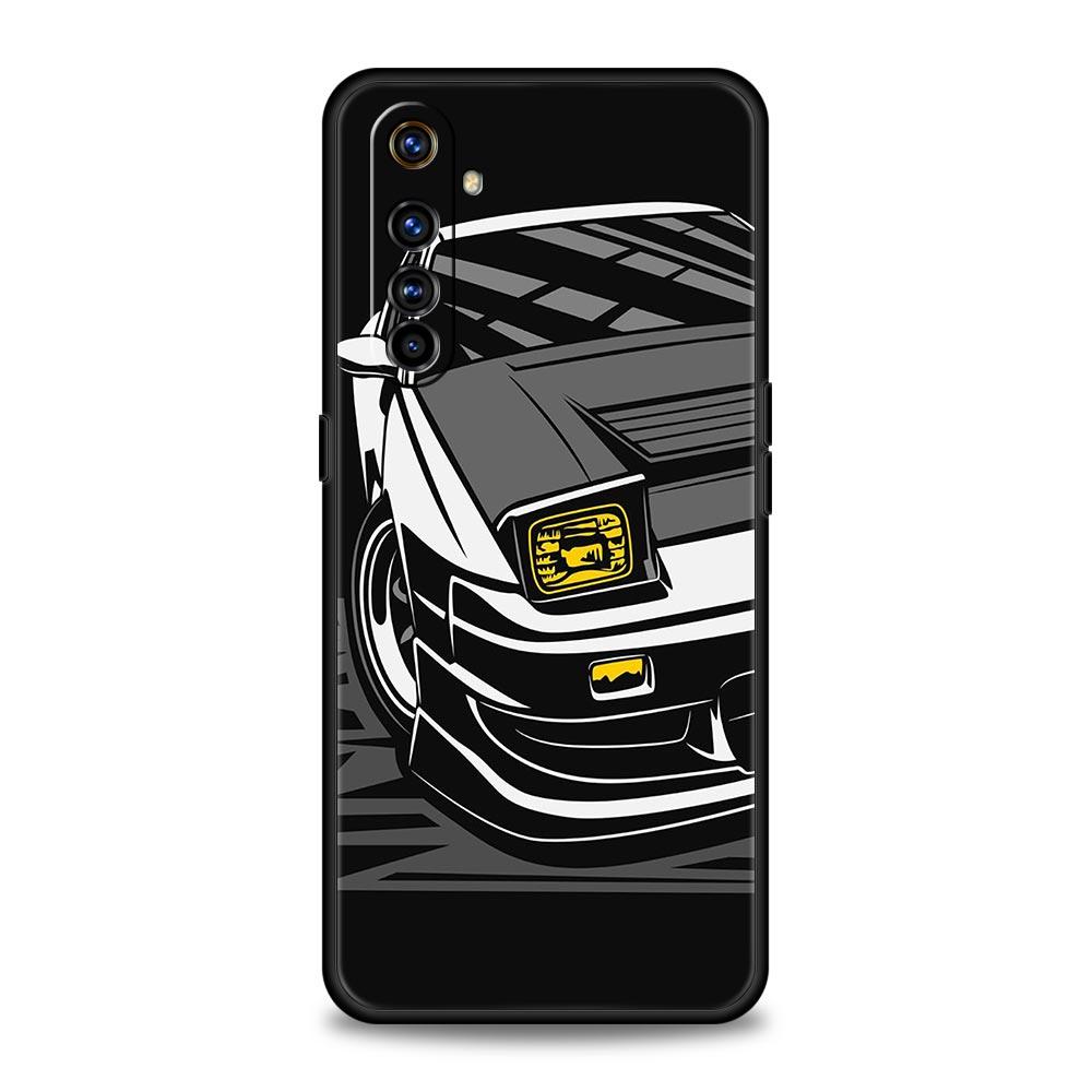 Japan JDM Sports Car For Realme GT Neo 2 3 3T Phone Case For Realme 10 9 8 5G 7 6 GT2 Pro Plus 9i 8i C21 C11 C25 C35 Soft Cover