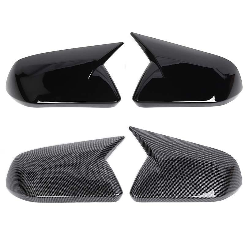Car Rearview Mirror Decorative Frame Protective Cover For Ford Mustang 2015 Up Car Exterior Accessories , ABS Plastic