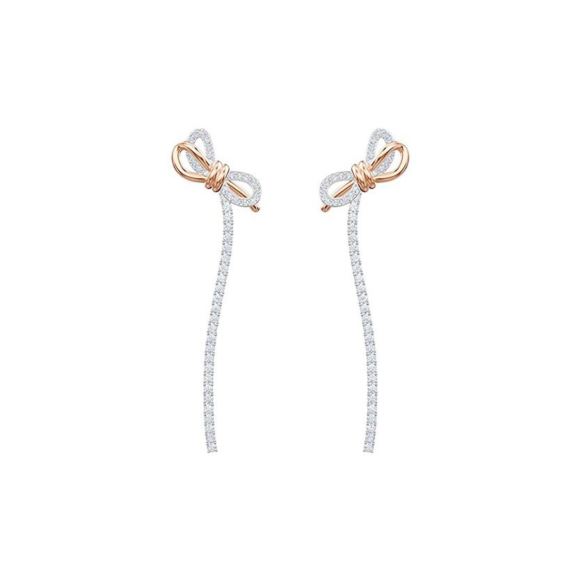 Swarovski Lifelong Bow Series Multicolor Crystal Bow Earrings Women earrings 5447083 Box (Random Color)