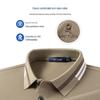 MONTAGUT Men's Cotton Spliced Lapel Polo Shirt