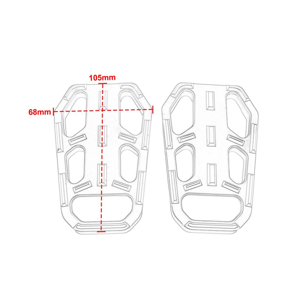 For ZONTES 368G 368 G 2024 2025 2026 Motorcycle Front Footrest Pedal Anti-Slip Wide Enlarged Foot Pad Footpeg