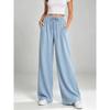 Women S Wide Leg Loose Casual Solid Straight Leg Pants