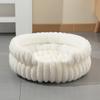 New Detachable Round Pet Bed Thick Warm Waterproof Dog Cat Nest All Season Small Medium Dog House with Removable Cushion