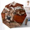 1pc Cow FlowerAutomatic Open/close Umbrella, 8-Rib Sturdy Structure, Portable Travel Umbrella, Parties, Everyday Usec81