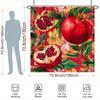 Vibrant Pomegranates Shower Curtain - Water-Resistant, Easy To Clean, Adds a Fresh and Colorful Touch To Your Bathroom Decor