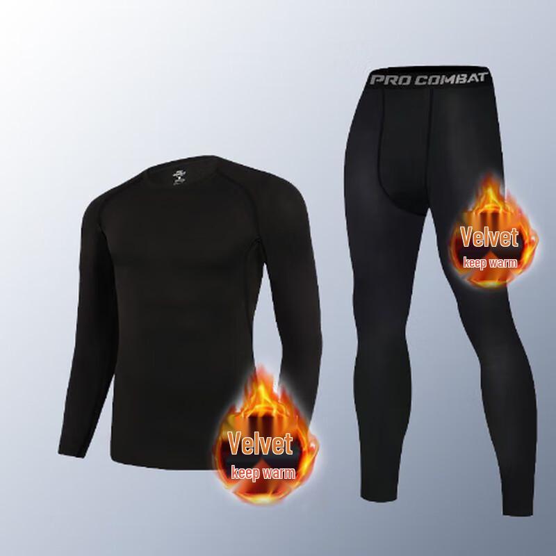 Men's Fleece Lined Thermal Sports Underwear Set